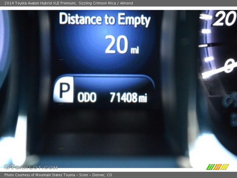 Sizzling Crimson Mica / Almond 2014 Toyota Avalon Hybrid XLE Premium