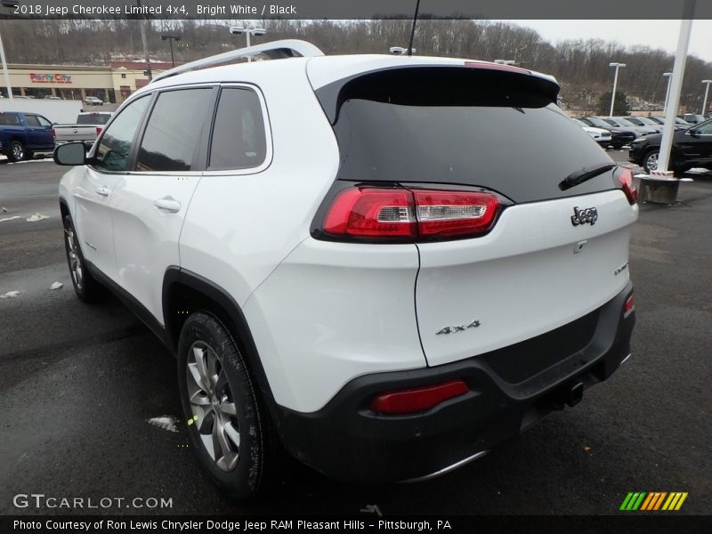 Bright White / Black 2018 Jeep Cherokee Limited 4x4
