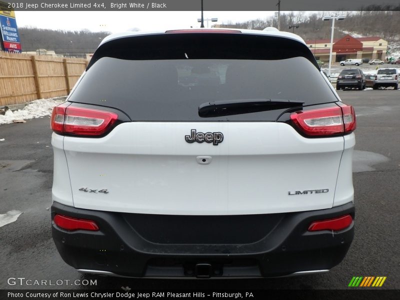 Bright White / Black 2018 Jeep Cherokee Limited 4x4