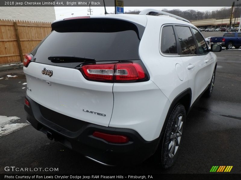 Bright White / Black 2018 Jeep Cherokee Limited 4x4