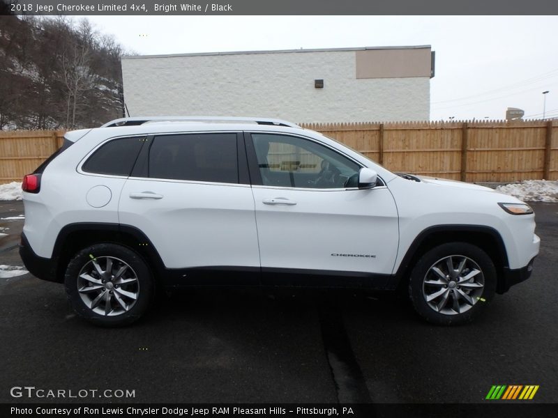 Bright White / Black 2018 Jeep Cherokee Limited 4x4