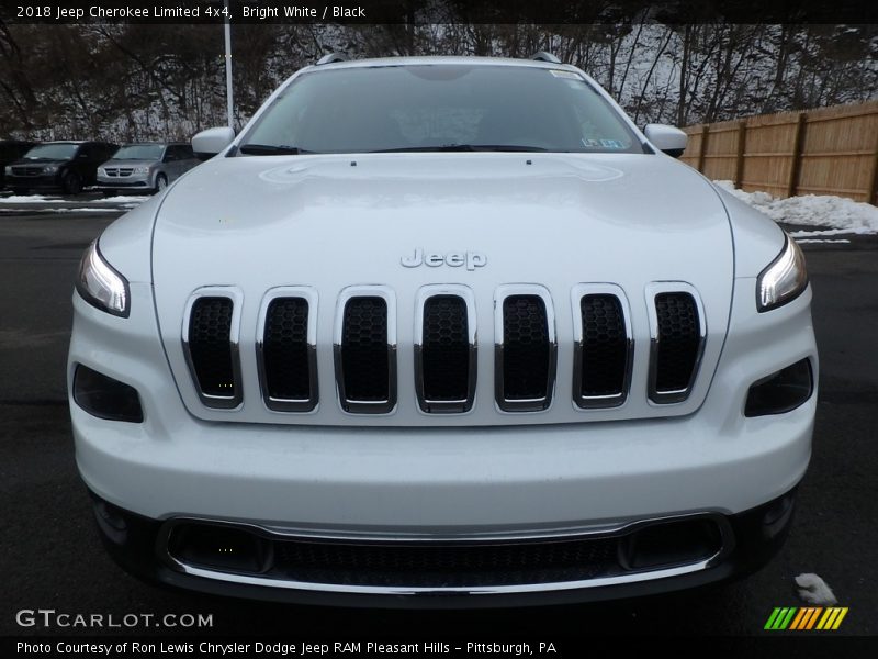Bright White / Black 2018 Jeep Cherokee Limited 4x4