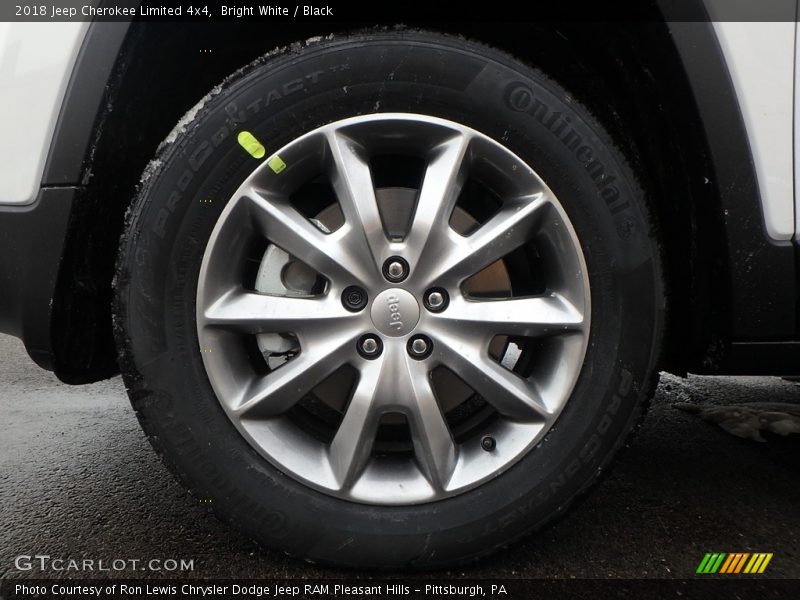 Bright White / Black 2018 Jeep Cherokee Limited 4x4