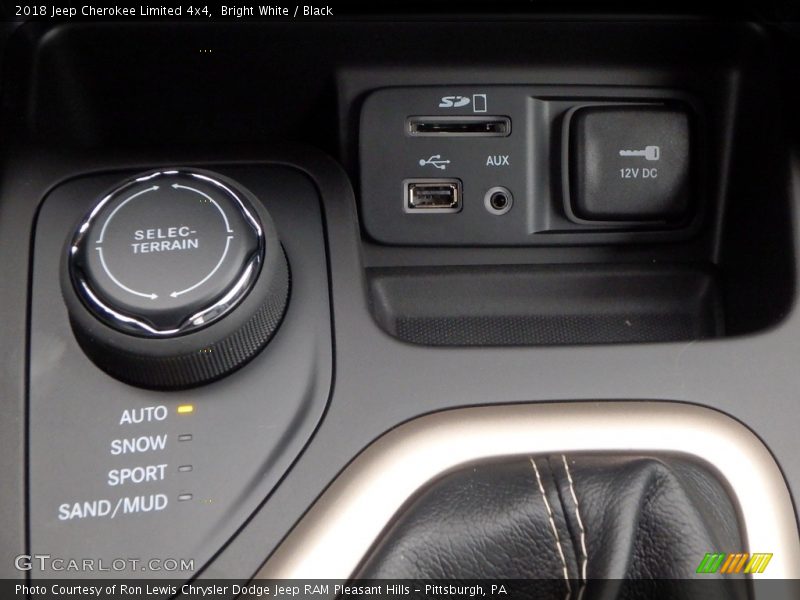 Bright White / Black 2018 Jeep Cherokee Limited 4x4