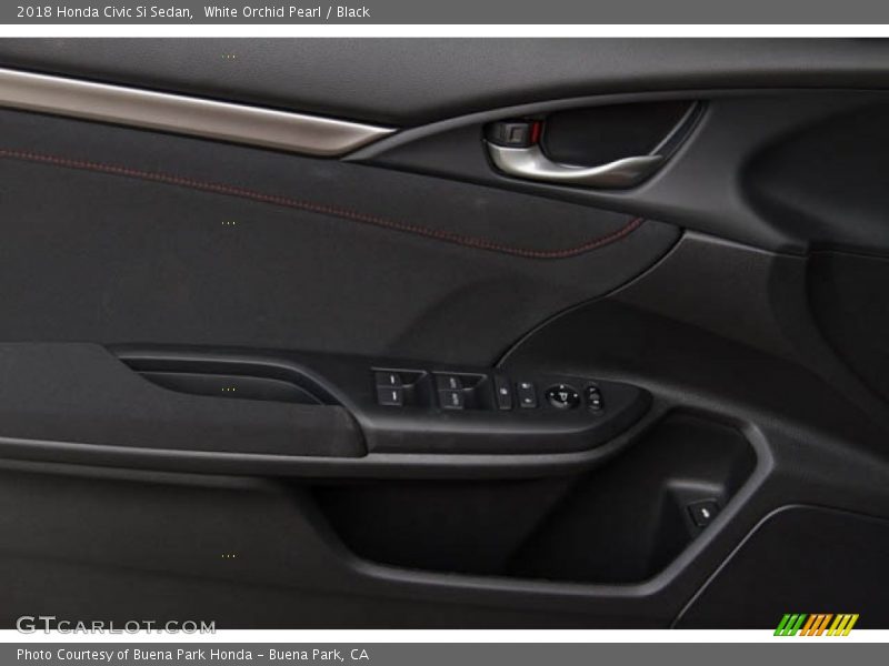 White Orchid Pearl / Black 2018 Honda Civic Si Sedan