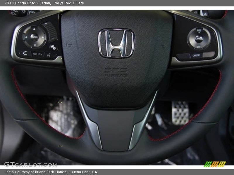 Rallye Red / Black 2018 Honda Civic Si Sedan