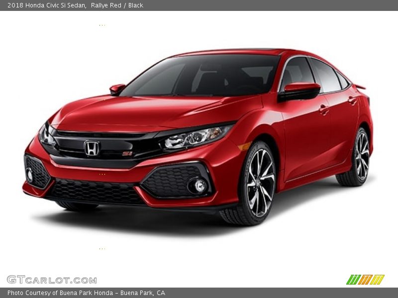 Rallye Red / Black 2018 Honda Civic Si Sedan