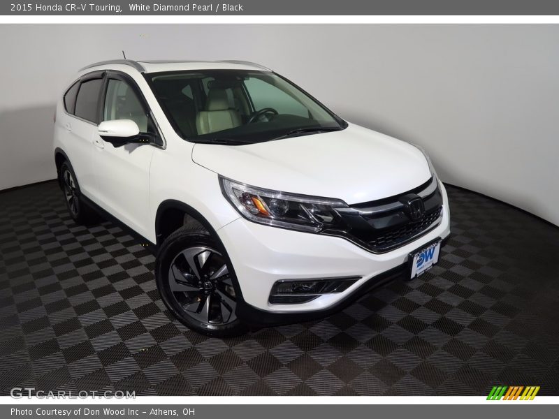 White Diamond Pearl / Black 2015 Honda CR-V Touring