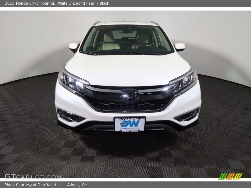 White Diamond Pearl / Black 2015 Honda CR-V Touring