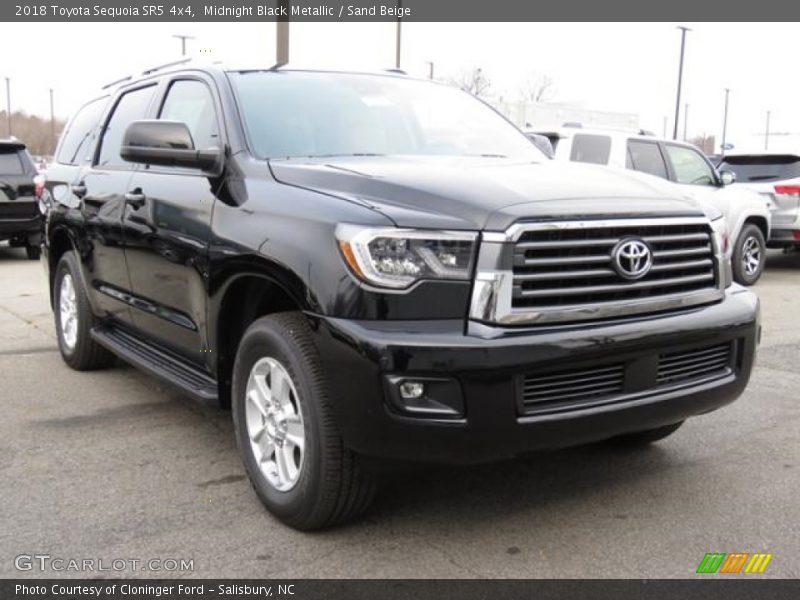 Midnight Black Metallic / Sand Beige 2018 Toyota Sequoia SR5 4x4
