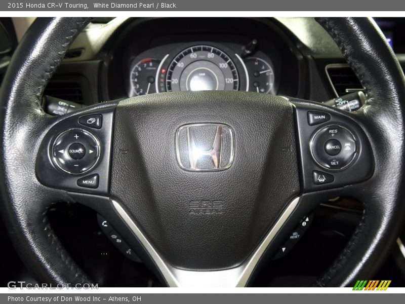 White Diamond Pearl / Black 2015 Honda CR-V Touring