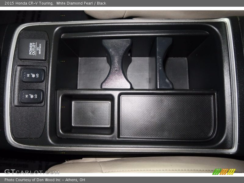 White Diamond Pearl / Black 2015 Honda CR-V Touring