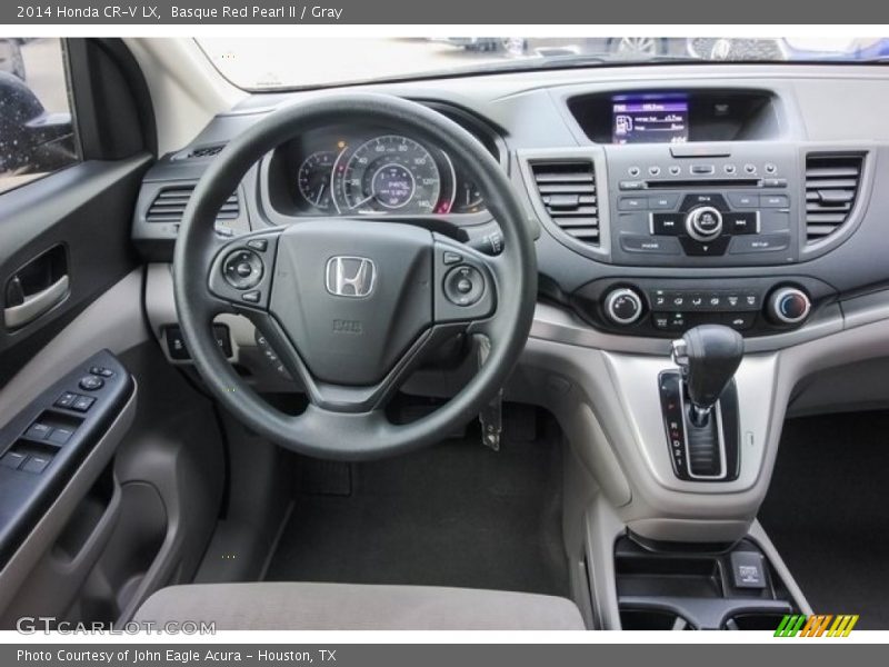 Basque Red Pearl II / Gray 2014 Honda CR-V LX