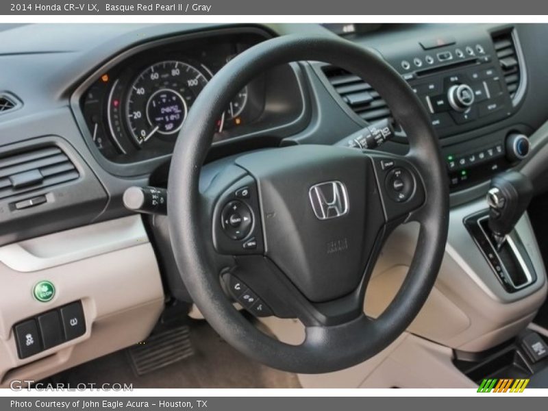 Basque Red Pearl II / Gray 2014 Honda CR-V LX