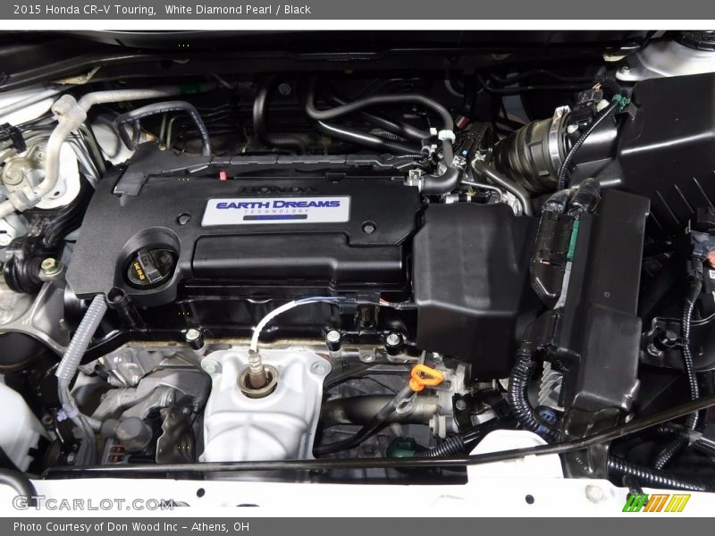 White Diamond Pearl / Black 2015 Honda CR-V Touring