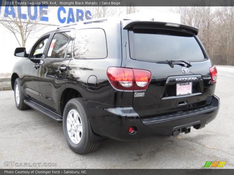 Midnight Black Metallic / Sand Beige 2018 Toyota Sequoia SR5 4x4