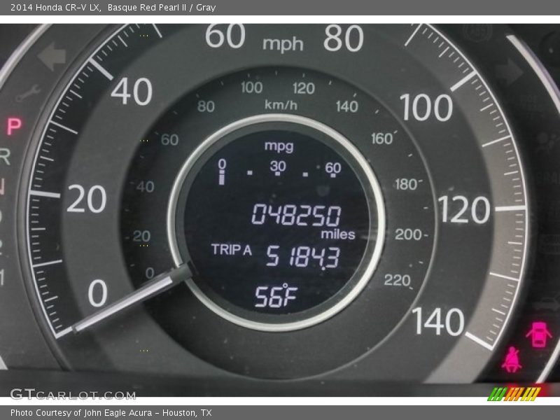 Basque Red Pearl II / Gray 2014 Honda CR-V LX