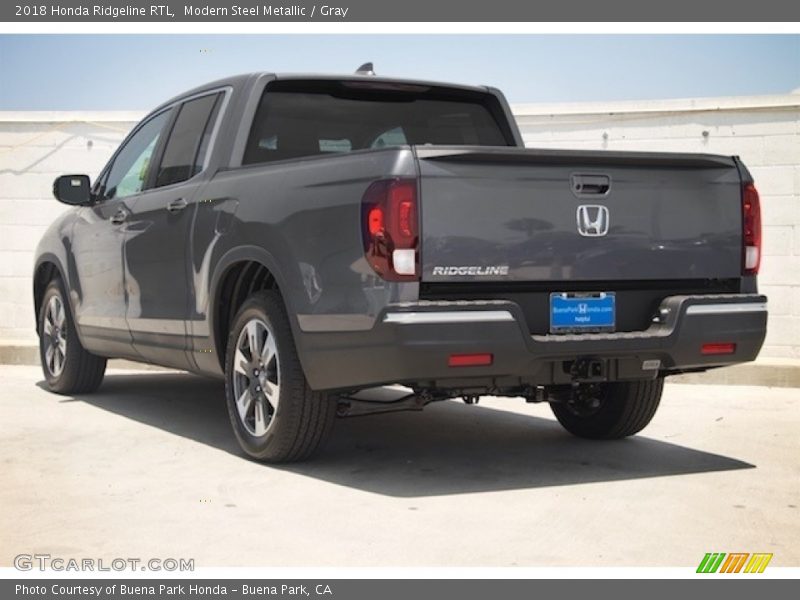 Modern Steel Metallic / Gray 2018 Honda Ridgeline RTL