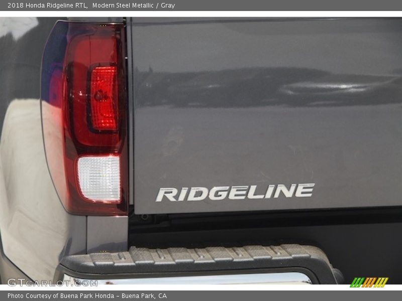 Modern Steel Metallic / Gray 2018 Honda Ridgeline RTL