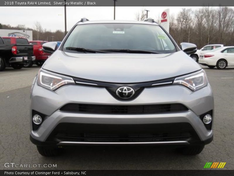 Silver Sky Metallic / Black 2018 Toyota RAV4 Limited