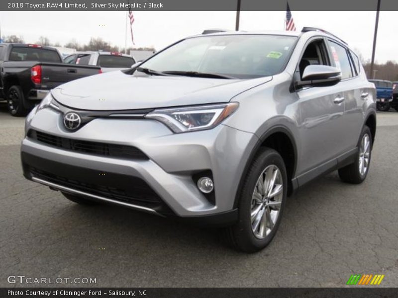 Silver Sky Metallic / Black 2018 Toyota RAV4 Limited