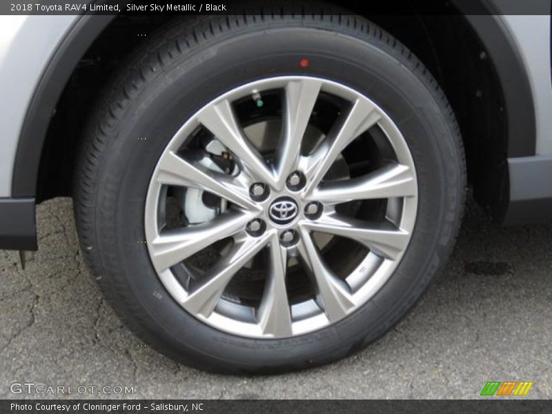 Silver Sky Metallic / Black 2018 Toyota RAV4 Limited