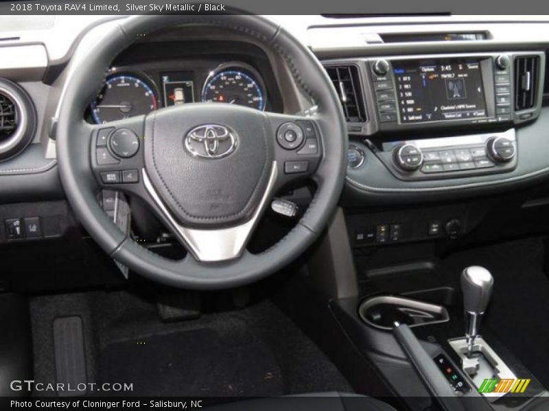 Silver Sky Metallic / Black 2018 Toyota RAV4 Limited
