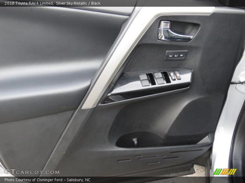 Silver Sky Metallic / Black 2018 Toyota RAV4 Limited