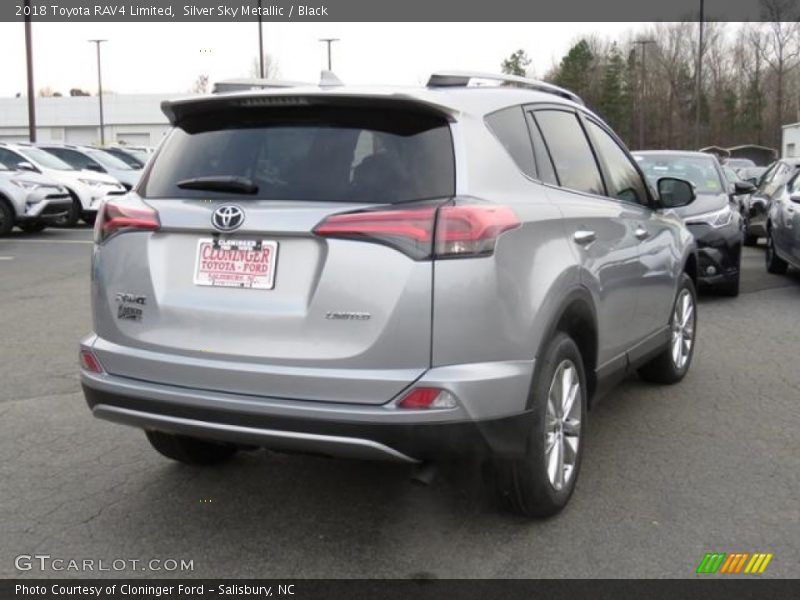 Silver Sky Metallic / Black 2018 Toyota RAV4 Limited