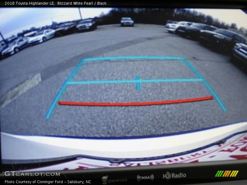 Blizzard White Pearl / Black 2018 Toyota Highlander LE