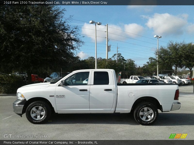 Bright White / Black/Diesel Gray 2018 Ram 1500 Tradesman Quad Cab