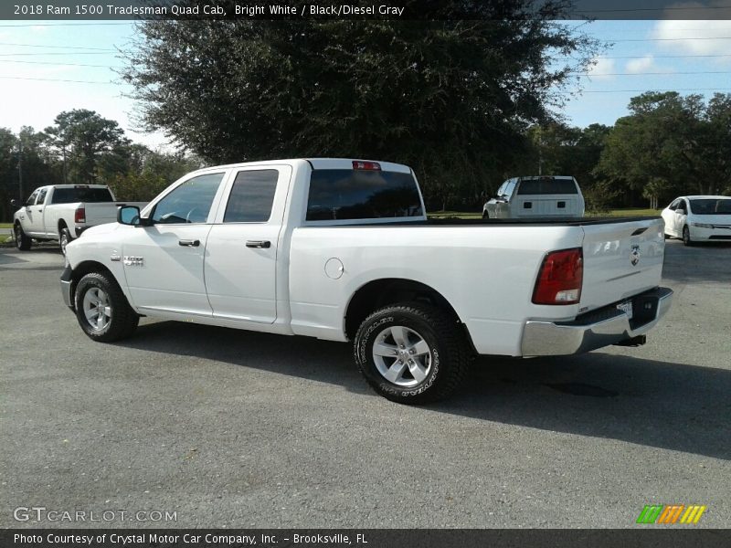 Bright White / Black/Diesel Gray 2018 Ram 1500 Tradesman Quad Cab