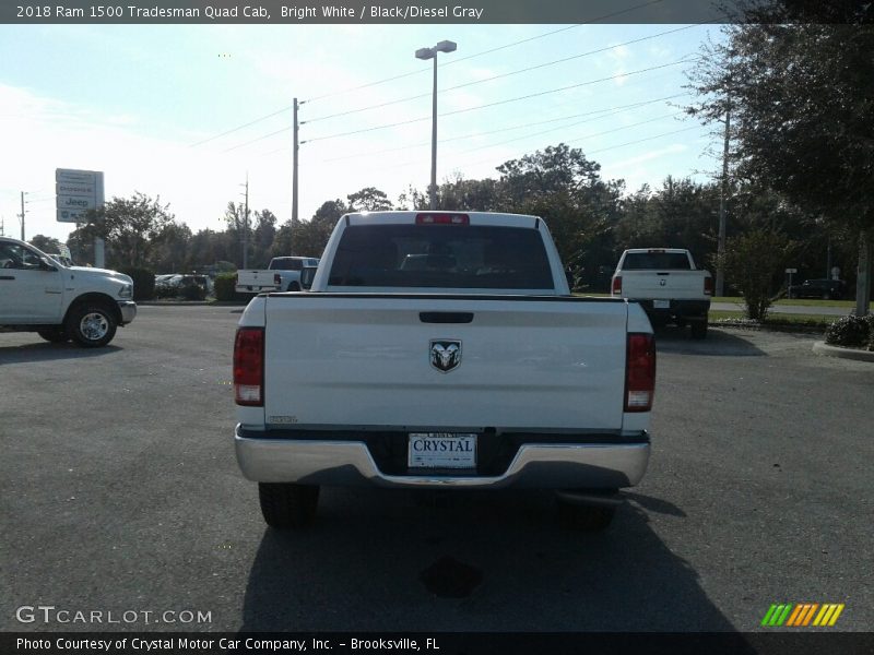 Bright White / Black/Diesel Gray 2018 Ram 1500 Tradesman Quad Cab