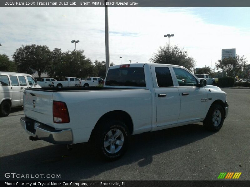 Bright White / Black/Diesel Gray 2018 Ram 1500 Tradesman Quad Cab