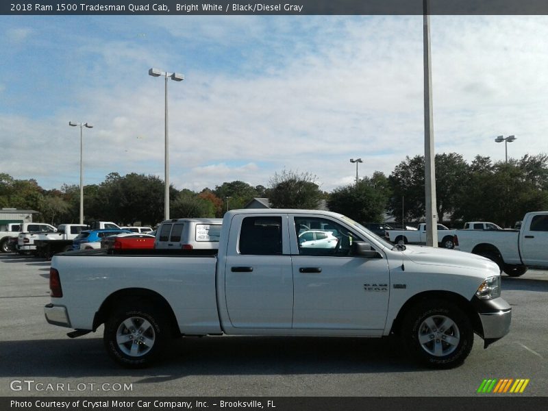 Bright White / Black/Diesel Gray 2018 Ram 1500 Tradesman Quad Cab