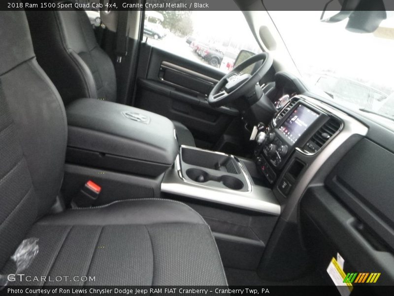 Granite Crystal Metallic / Black 2018 Ram 1500 Sport Quad Cab 4x4