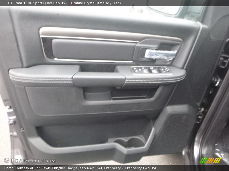 Granite Crystal Metallic / Black 2018 Ram 1500 Sport Quad Cab 4x4