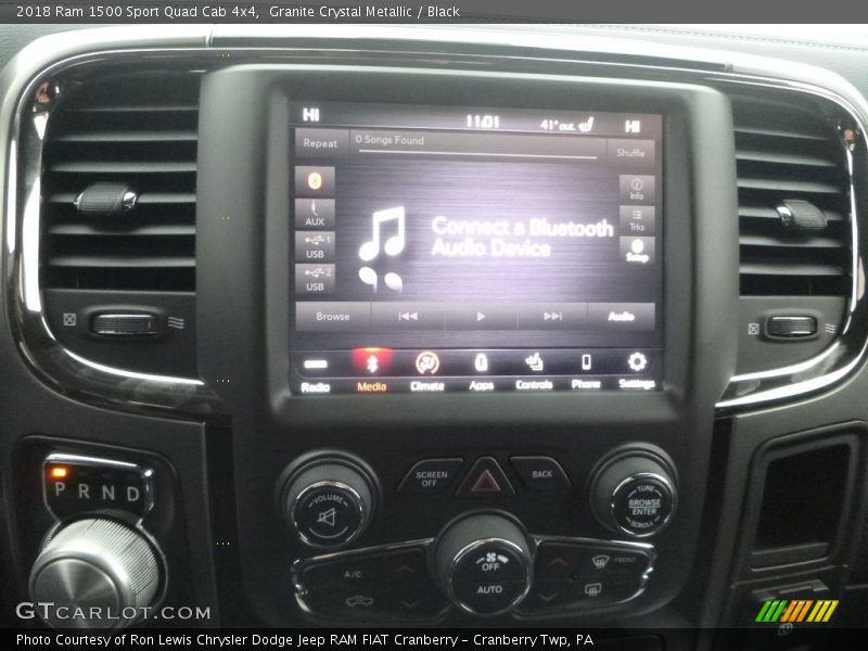 Granite Crystal Metallic / Black 2018 Ram 1500 Sport Quad Cab 4x4