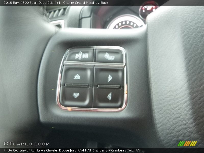 Granite Crystal Metallic / Black 2018 Ram 1500 Sport Quad Cab 4x4