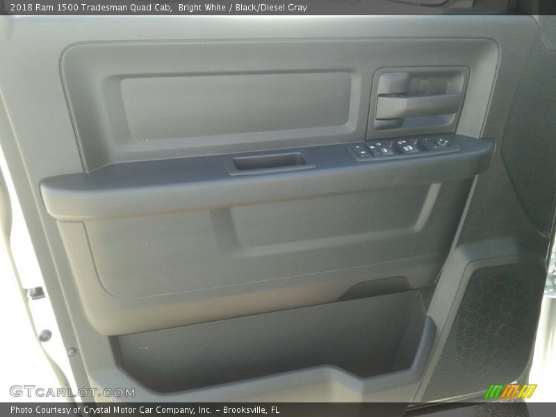 Bright White / Black/Diesel Gray 2018 Ram 1500 Tradesman Quad Cab