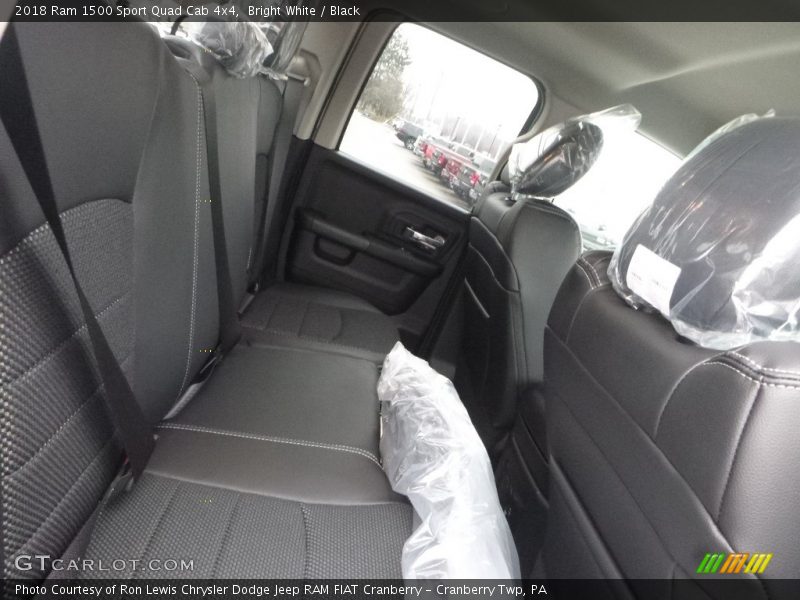 Bright White / Black 2018 Ram 1500 Sport Quad Cab 4x4