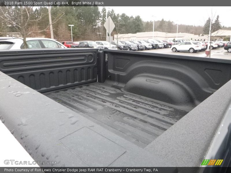 Bright White / Black 2018 Ram 1500 Sport Quad Cab 4x4