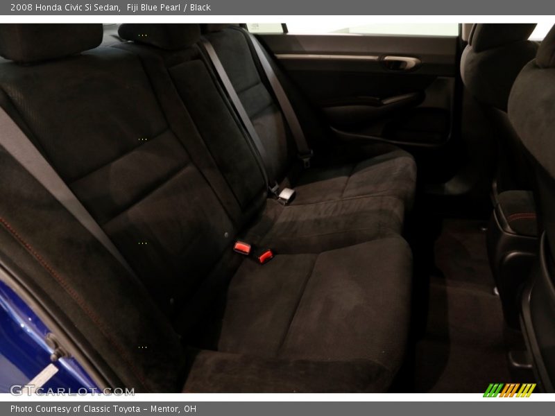 Fiji Blue Pearl / Black 2008 Honda Civic Si Sedan