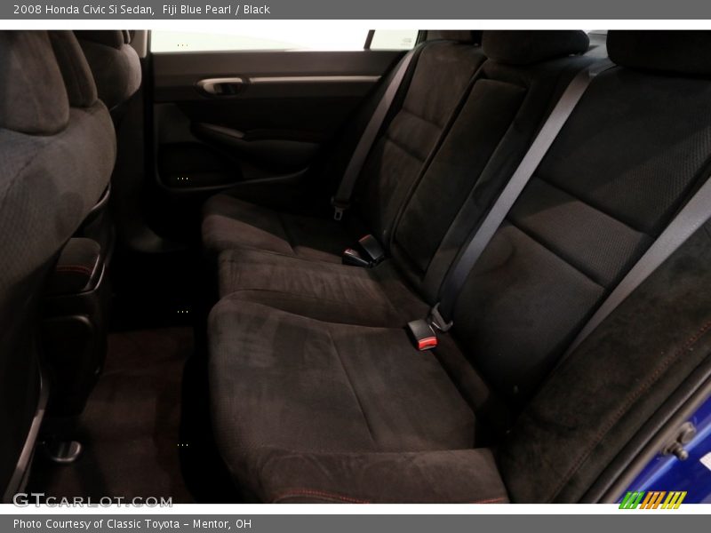Fiji Blue Pearl / Black 2008 Honda Civic Si Sedan