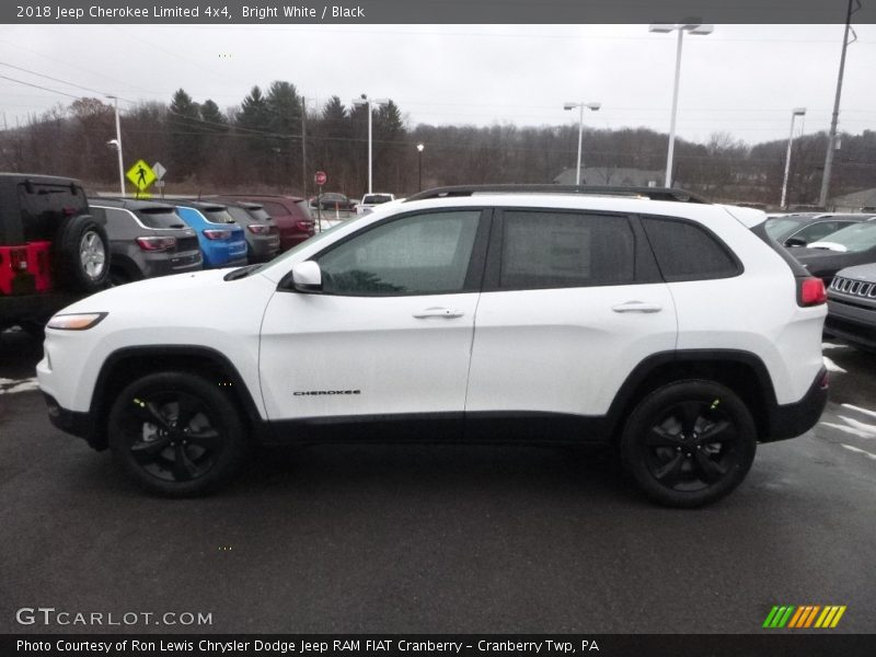 Bright White / Black 2018 Jeep Cherokee Limited 4x4