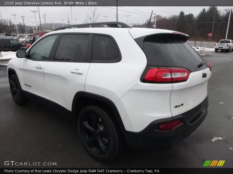 Bright White / Black 2018 Jeep Cherokee Limited 4x4