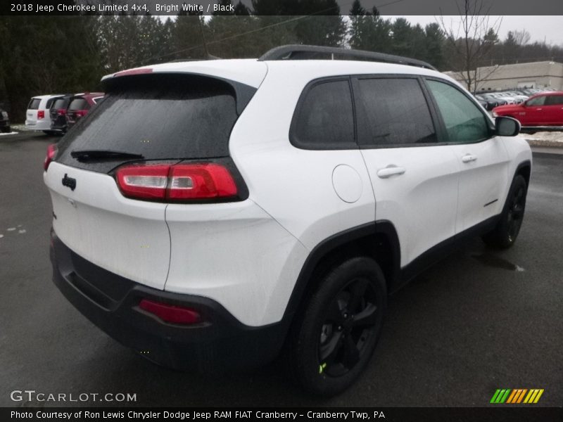 Bright White / Black 2018 Jeep Cherokee Limited 4x4