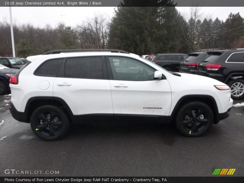 Bright White / Black 2018 Jeep Cherokee Limited 4x4