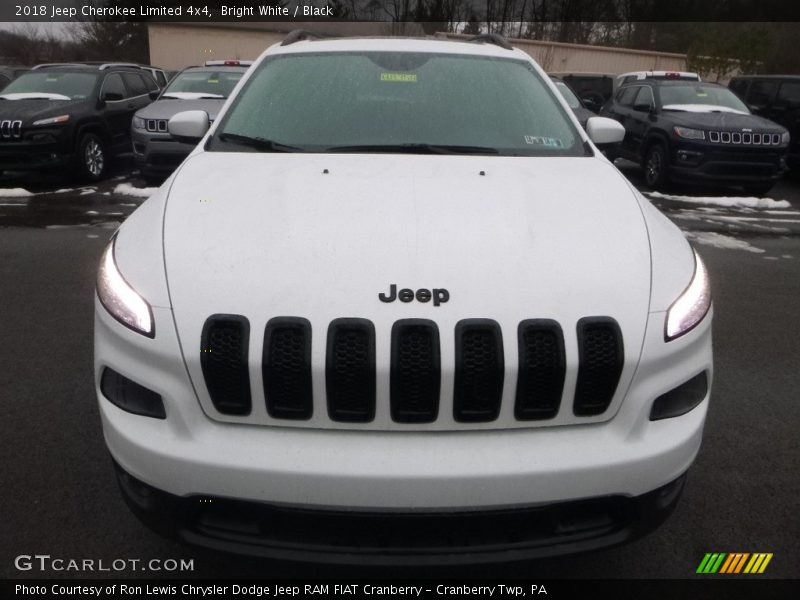 Bright White / Black 2018 Jeep Cherokee Limited 4x4