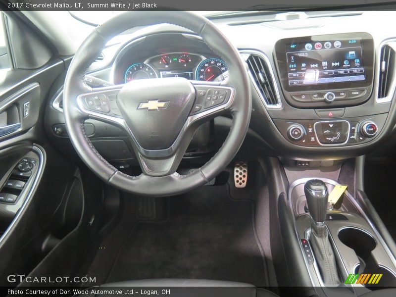 Summit White / Jet Black 2017 Chevrolet Malibu LT